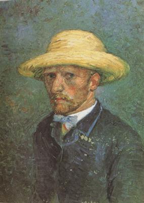 Vincent Van Gogh Self-Portrait with Straw Hat (nn04) China oil painting art